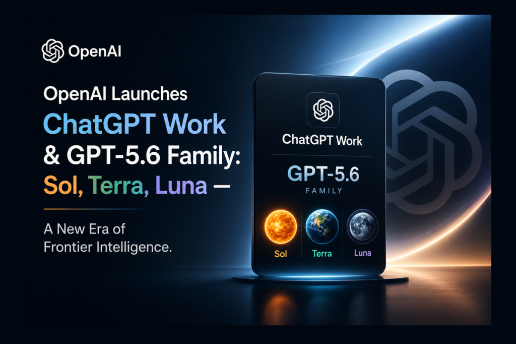 OpenAI Launches ChatGPT Work & GPT-5.6 Family Sol, Terra, Luna — A New Era of Frontier Intelligence