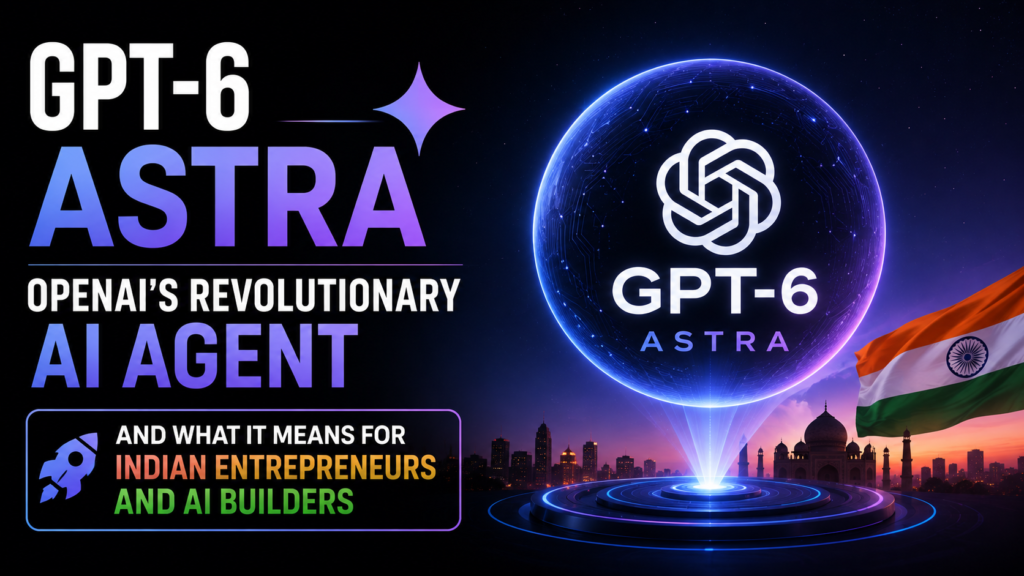 GPT-6 Astra OpenAI's Revolutionary AI Agent and What It Means for Indian Entrepreneurs and AI Builders